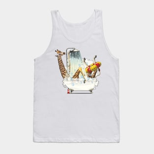 Giraffe in the Bath Tank Top